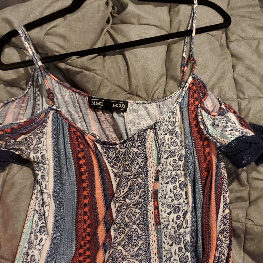 Off the shoulder boho shirt